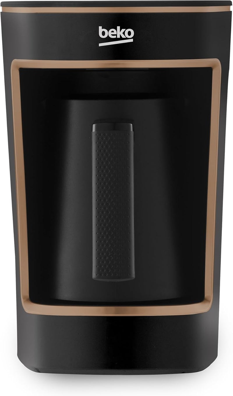 بيكو Beko Turkish Coffee Machine, 580 Watts, 5 Cup Capacity, One Touch Control, Foamy Turkish Coffee, Audio Warning System, CookSense2 Technology, TKM2341BC Black and Copper 1.1 L 580 W TKM2341BC Black / Copper - Image 3