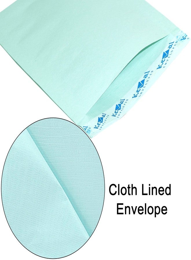 TULMAN A4 Size Self-Seal Business Catalogue Envelope Courier Cover Cloth Lined Courier Document Pouch Bag for Invitation and Post Cover Paper Envelopes,Ledger Green 20 Pcs (12 x 10) - Image 5
