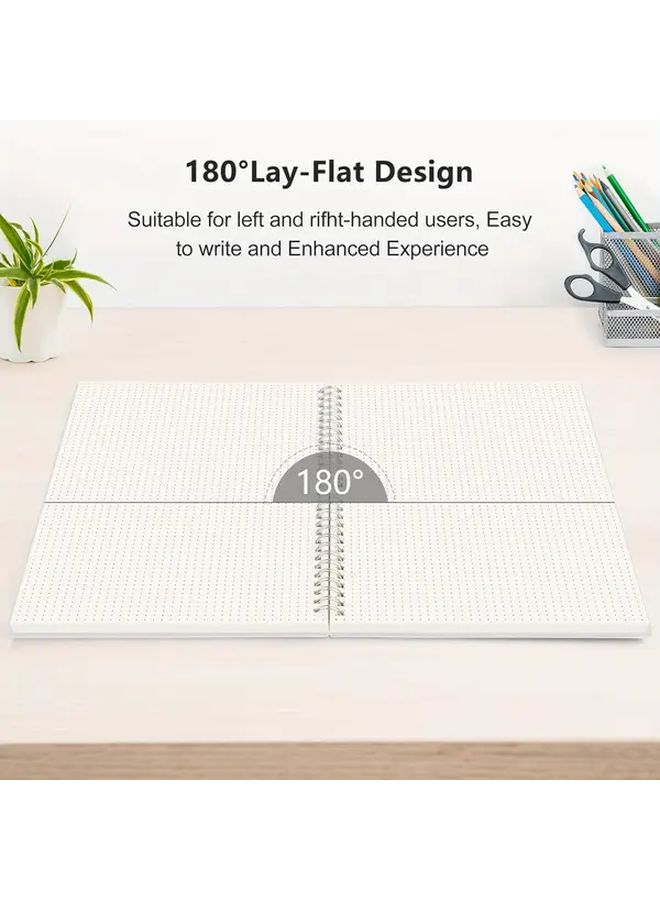 A5 Spiral Dot Notebook 160 Pages Soft Cover Perforated for Easy Tear Off - Image 5
