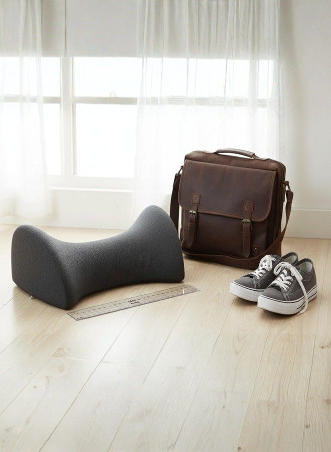 ORTHICO Lumbar Cushion Gel Memory Foam Back Pain Pillow for Bed, Firm Pillow for Back Pain Relief and Back Cushion Padding Wall, Supportive Back Support for Sitting- Grey - Image 3