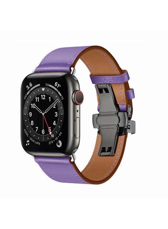 Perfii Replacement Band For Apple Watch Series 6/SE/5/4/3/2/1 Light Purple - Image 2