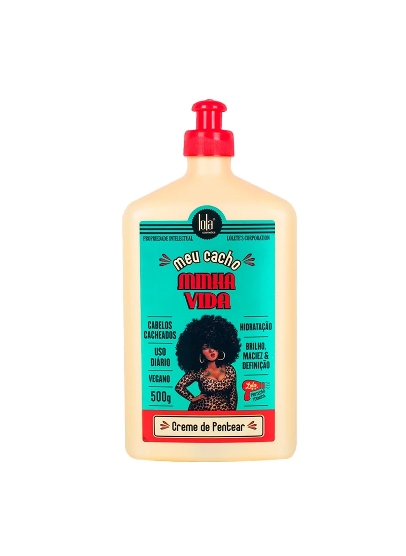 lola from rio Meu Cacho Minha Vida Multifunctional Styling Cream For Curly Hair 500 mL