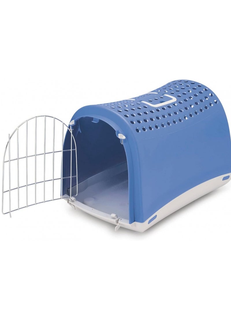 IMAC ITALY Imac Linus Carrier For Cats And Dogs - Second Life Plastic 50 X 32 34.5cm Color Blue  - Image 2