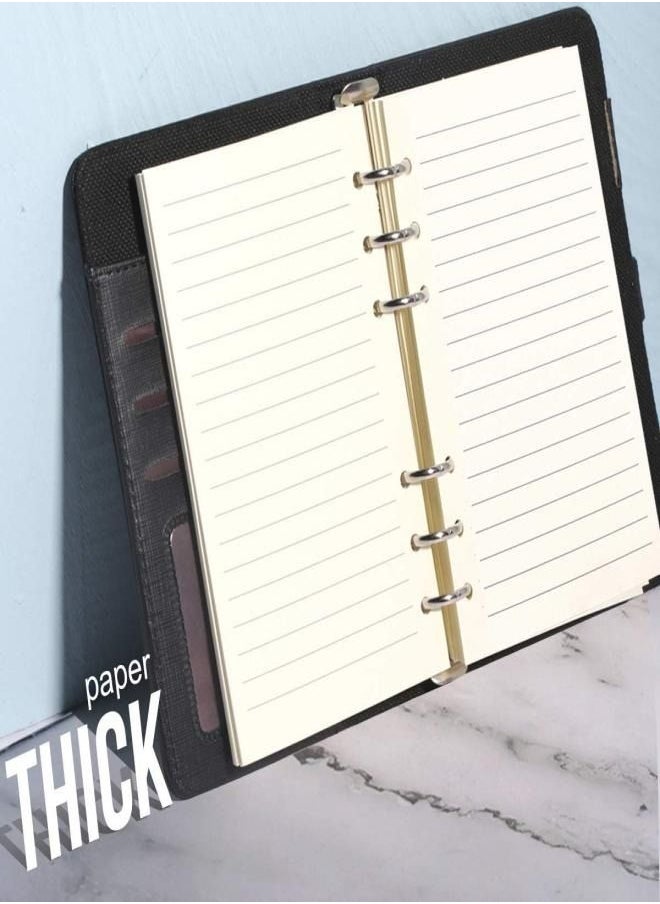 Gerenic - Refill Lined Paper, A6 Refill Paper, 6-Holes Inserts 160 Sheets (320 Pages) for A6 Binder Refillable Journals Notebooks - Image 1