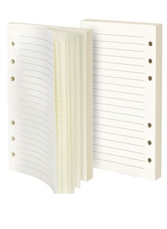 Refill Lined Paper, A6 Refill Paper, 6-Holes Inserts 160 Sheets (320 Pages) for A6 Binder Refillable Journals Notebooks