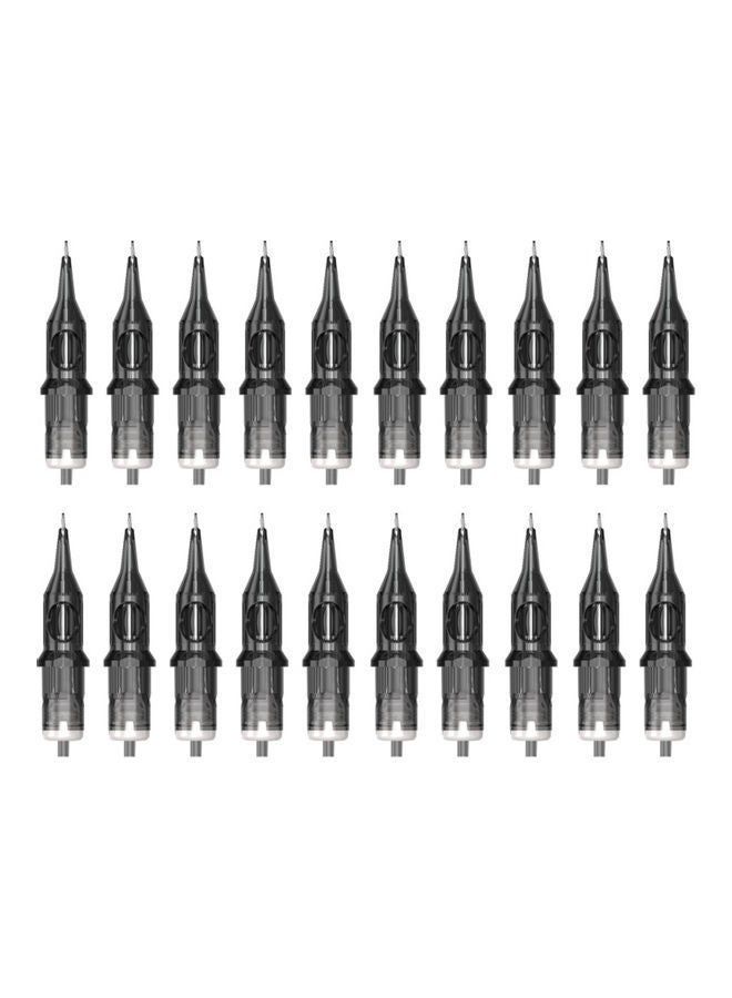 NIBEMINENT 20-Piece Tattoo Cartridge Needle Tube Set Black/Yellow - Image 1