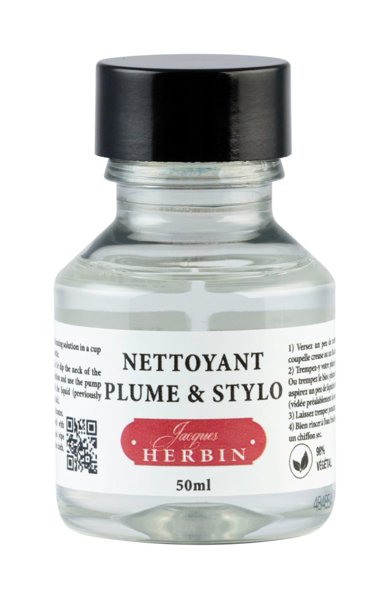 Jacques Herbin Herbin Fountain Pen Cleaning Solution Bottle (50ML) 12300T - Image 1