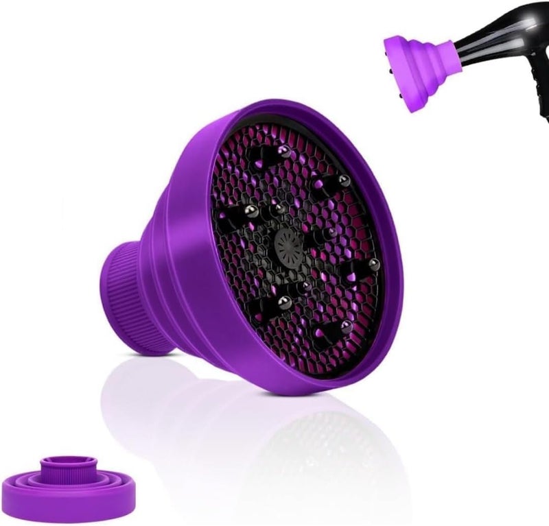 Silicone Hair Dryer Diffuser, Professional Curl Enhancer, Universal Fit (Mult... - Image 2