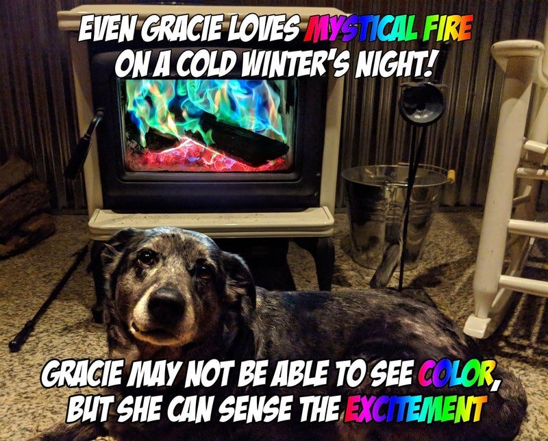 Mystical Fire Merlinâ€™s Fire Color Changing Packets Fire Pits Campfire Long-Lasting Enchanted Multi-Color Magical Family Fun for Indoor Fireplace or Outdoor Use 0.882 oz Packets 12 Pack - Image 3