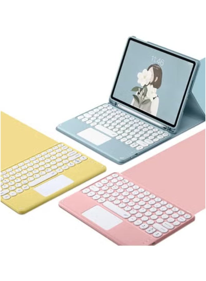 JAJEEK Samsung Galaxy Tab S9 (X710) Wireless Keyboard with Touchpad Smart Case – Detachable Bluetooth Keyboard Cover with Trackpad, Lightweight Multi-Angle Stand, Magnetic Closure, Ergonomic Typing, Ideal for Work, Study, Travel, and Entertainment - Image 4