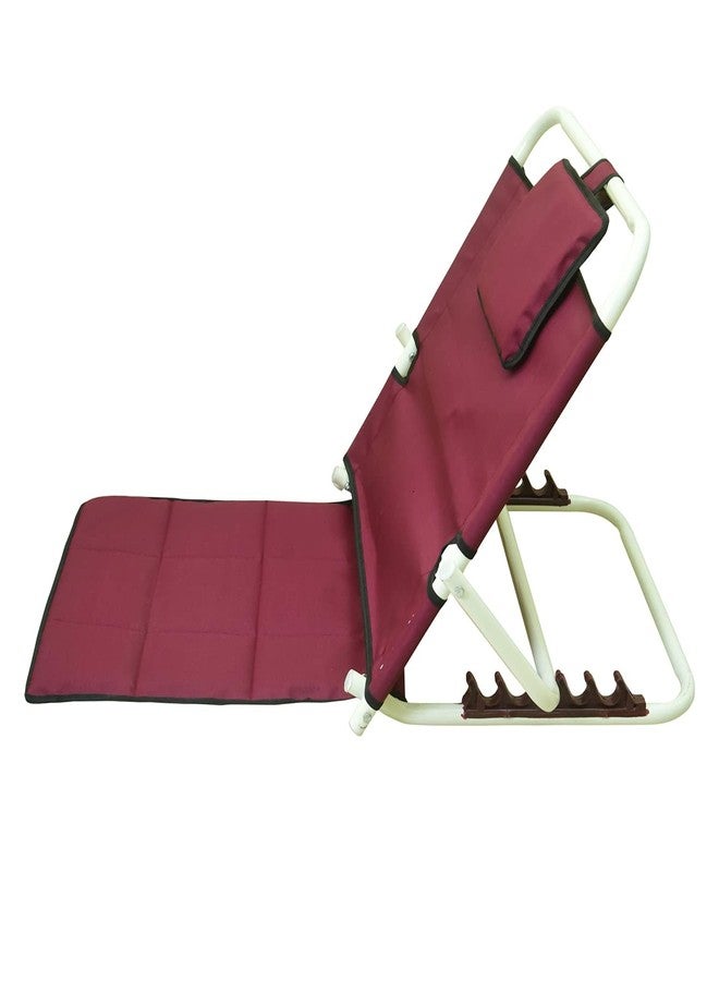 SMARTCARE Adjustable Hospital Back Rest for Bed or Back Support - Comfort and Convenience in Red - Image 1