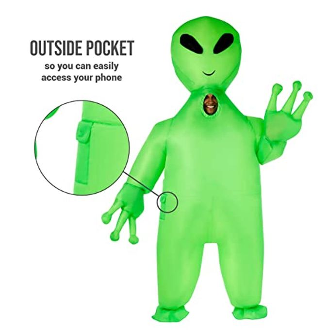 MORPH Inflatable Alien Costume Adult, Blow Up Alien Outfit for Men, One Size - Image 3