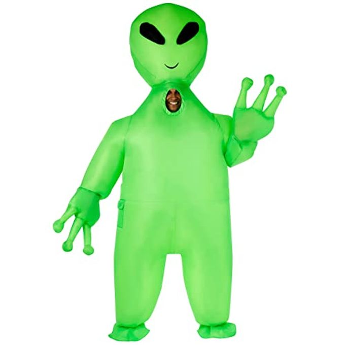 MORPH Inflatable Alien Costume Adult, Blow Up Alien Outfit for Men, One Size - Image 1
