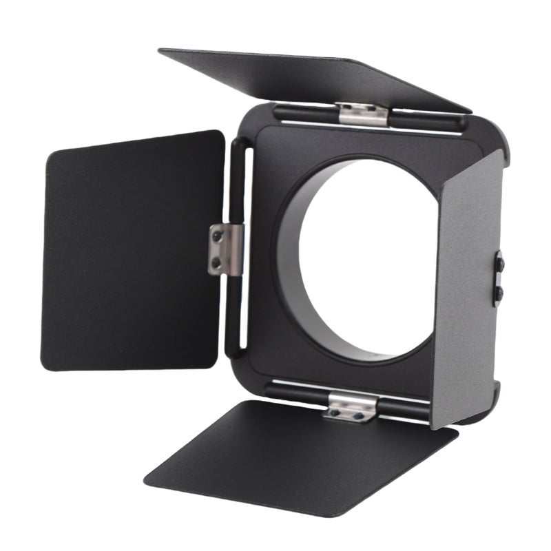 خانق ضوء الأوراق الأربع لعدسة البوينز الصغيرة من سبائك الألومنيوم، مناسب لمصابيح الفيديو من أعلانزي - Image 1