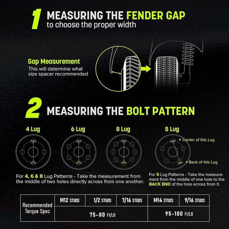 Customadeonly CMLO Performance 2 Pieces 25mm Wheel Spacers Adapters 4x108 Non-Hubcentric - Image 3