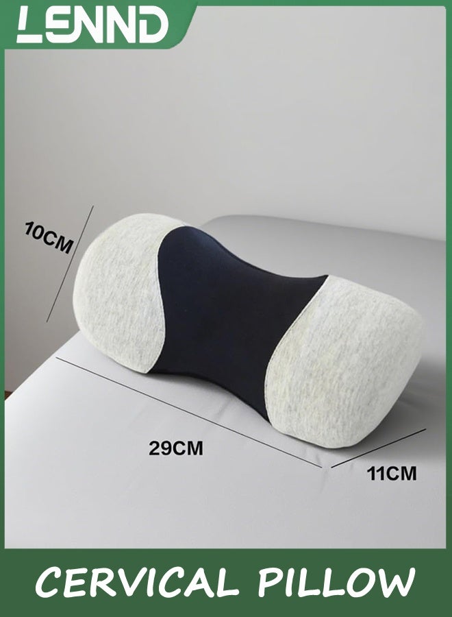LENND Small Neck Roll Pillow,Say Goodbye to Neck Pain, Cervical Memory Foam Pillow for Tension Muscle Relief, Contour Support, Shoulder Pain Relaxer with Breathable Pillowcase, Odorless - Image 5