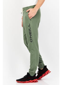 O'NEILL Men Drawstring Brand Logo Stretchable Sweatpants, Green  - Image 2