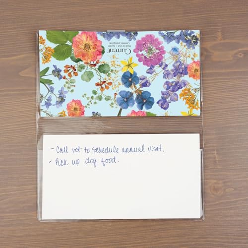 Current 2026 Pressed Flowers Planner Pocket Calendar & Memo Pad, 3.5-Inch x 6.5-Inch Size Closed, Bookstore-Quality Monthly Floral Purse Calendars With 30 Note Pages for Kitchen & Office - Image 3