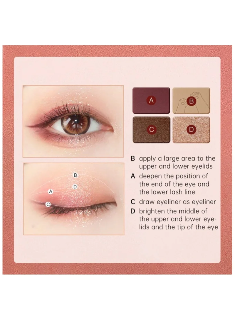 ZEESEA ZEESEA Tipsy Kitty Eyeshadow Quad 07 Sincere Heart