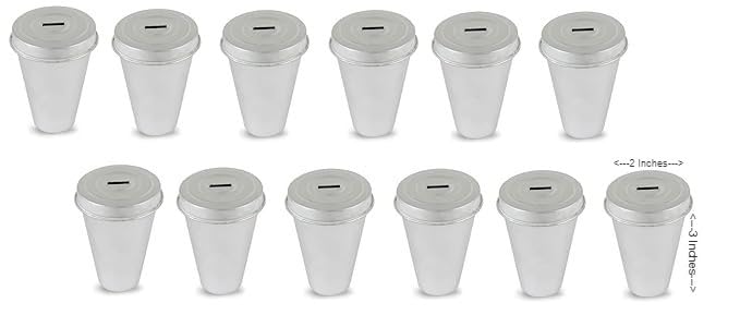 Rinkle Trendz Aluminium Kulfi Mould Set Ice Cream Kulfi Maker with Lid Hole- 12 Pieces (Without Stand) - Image 2