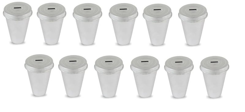 Rinkle Trendz Aluminium Kulfi Mould Set Ice Cream Kulfi Maker with Lid Hole- 12 Pieces (Without Stand) - Image 1