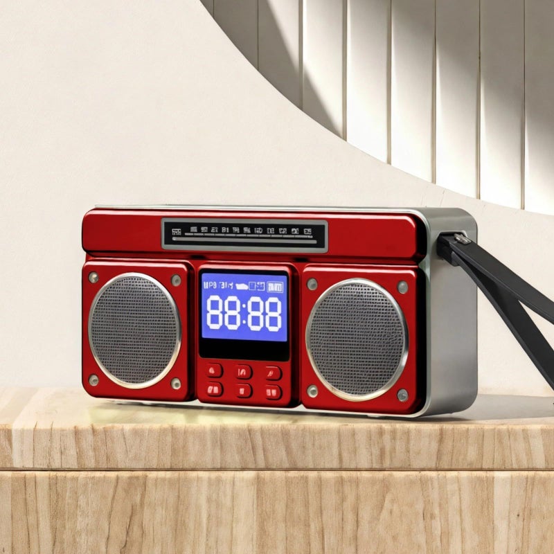 Small Rechargeable Radio Wireless USB TF Card HiFi Bass Portable For Outdoor Garden - Image 5
