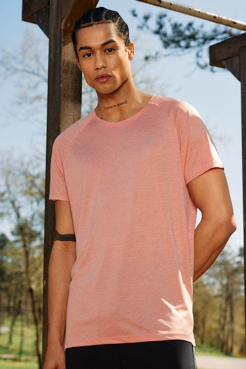Orange Man Standard Fit Crew Neck Heavy Fabric T-Shirt Casual