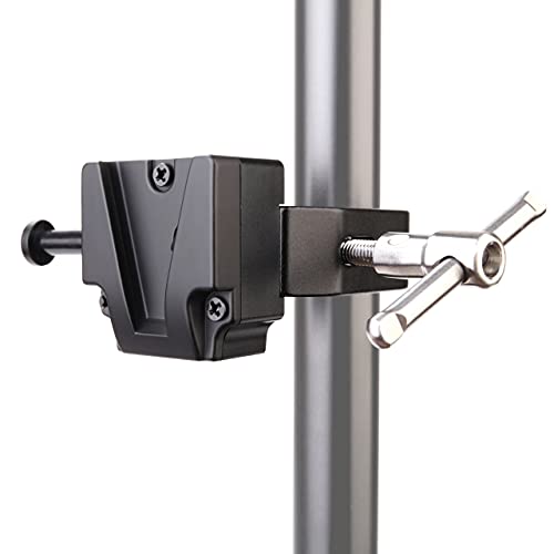 KOERTACOO V-Mount Lock Battery Adapter with Clamp for Mounting to Light Stand Tripod. - Image 4