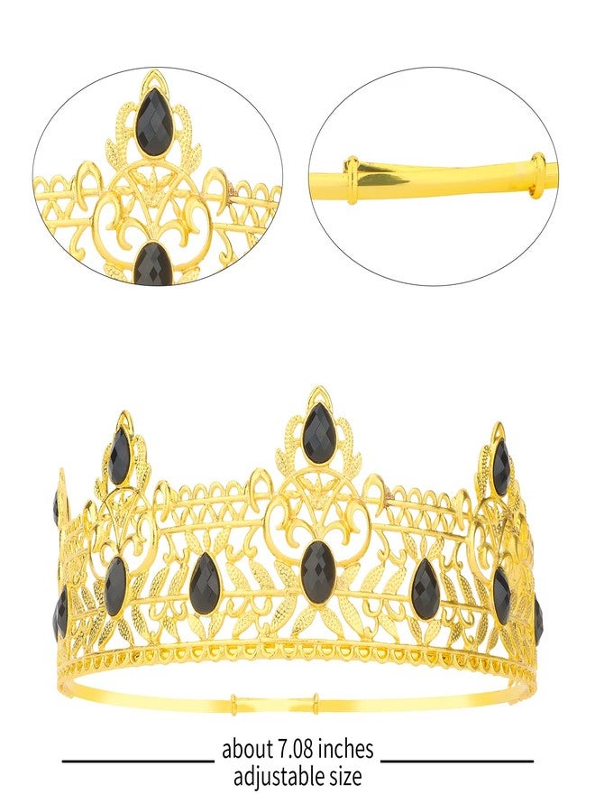 Semato Birthday King Crown and Sash Kit for Him - Gold Birthday Party Favors - Image 2