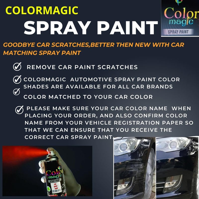 Color Magic طلاء رذاذ رمادي غرانيت من كولور ماجيك ماروتي قابل للتطبيق على ألتو800، ريتز، ألتوك10، إس-كروس، بريزا، إرتيجا، بالينو، سويفت - Image 4