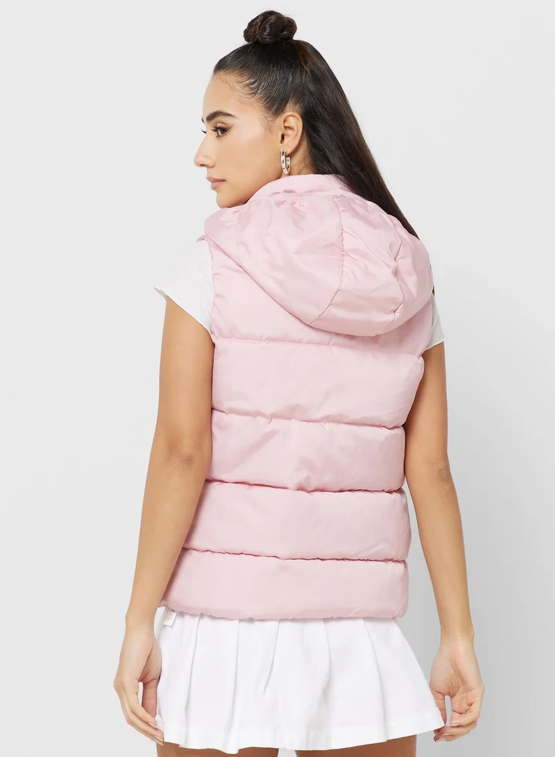 Ginger Urban Minx Padded Vest Jwith Hood