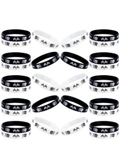 36 Pieces Racing And Speed Theme Silicone Wristbands 0.8 X 0.4 Inches Racing Checkered Flag Black And White Plaid Pattern Bracelets For Car Party Sports Events Birthday Party Supplies