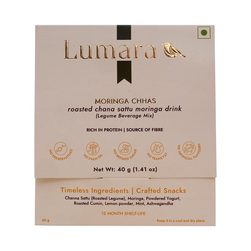 Lumara Moringa Chhas roasted chana sattu moringa drink - Image 1