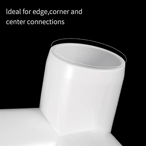 MANCHAP 30 PCS 1/2 Inch 3 Way PVC Elbow Fitting, Heavy Duty PVC Pipe Connectors, White - Image 3