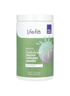 Life-flo Life-flo, Grass Fed Hydrolyzed Bovine Collagen Powder, Unflavored, 12.7 oz (360 g)  - Image 1