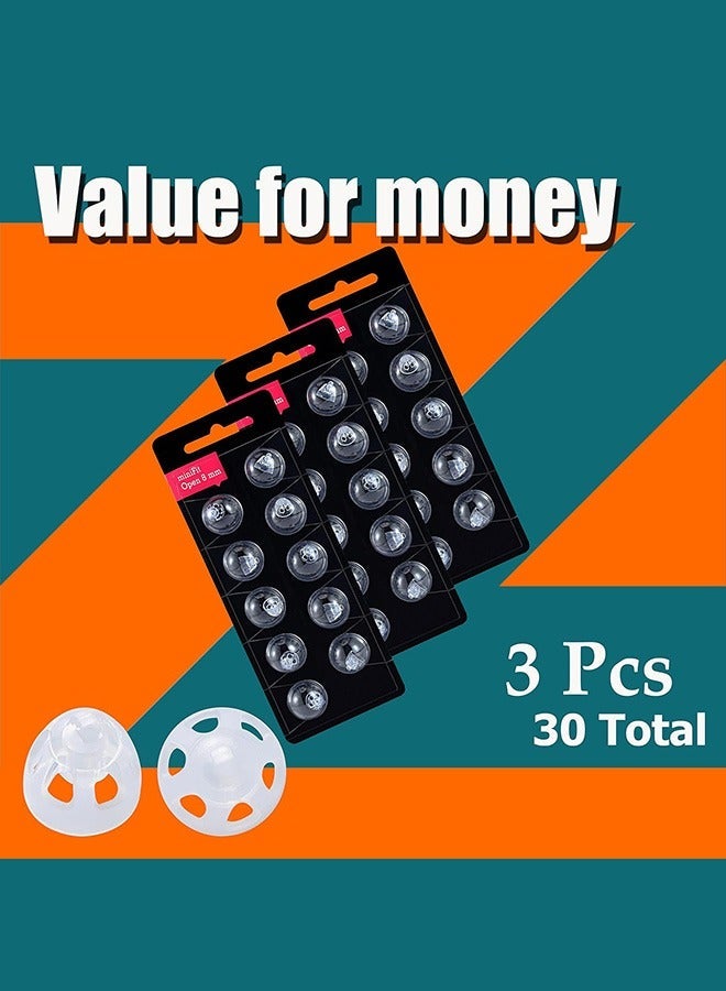 general Tingoton Hearing Aid Domes for Oticon MiniFit Open Vent Bass Domes: 3 Packs (8mm),Universal Domes for Oticon Hearing Aid Supplies - Image 3