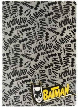 Batman Plastic Cover 40 Sheets Checkered Notebook My Note 18.5 x 26
