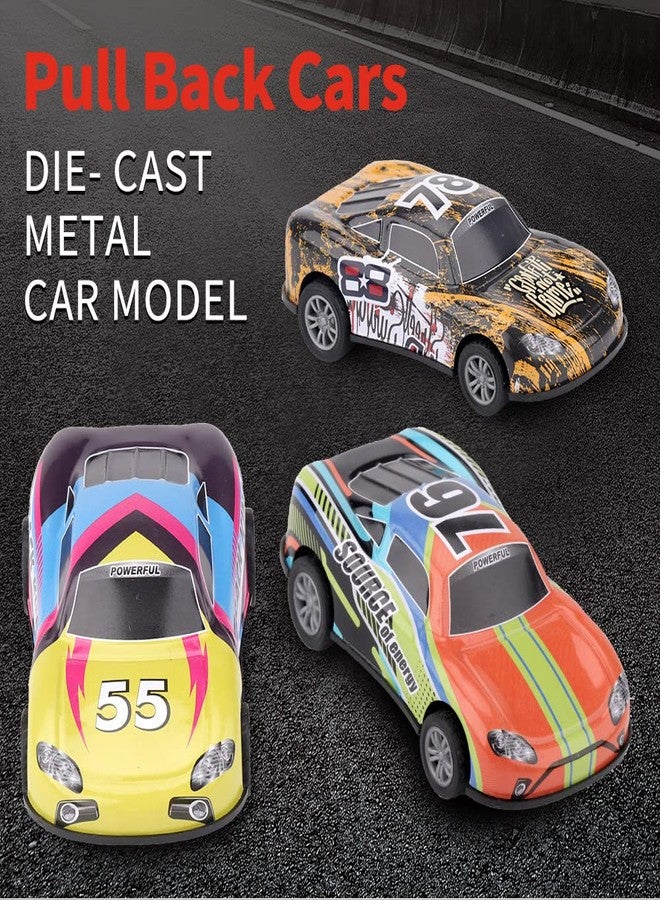 ZOHANINDL 4.2 inch Pull Back Cars Toys Set, Push and Go Pull Back Cars Matchbox 1:28 Race Car 3 Pack Suitable for Toddlers 3 4 5 6 7 Year Old Kids Toys - Image 4