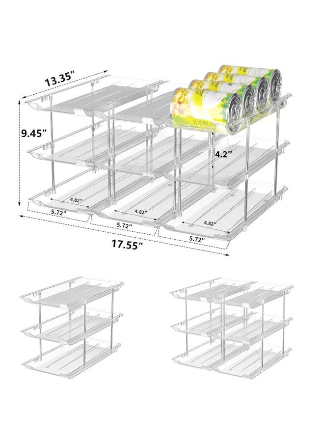 TrendyBin Soda Can Organizer for Refrigerator Can Storage Organizer for Pantry Can Dispenser for Fridge Food Pantry Storage Rack Holds 36 Cans, Fits 5.8-Inch Soda and Can, Set of 9 - Image 5