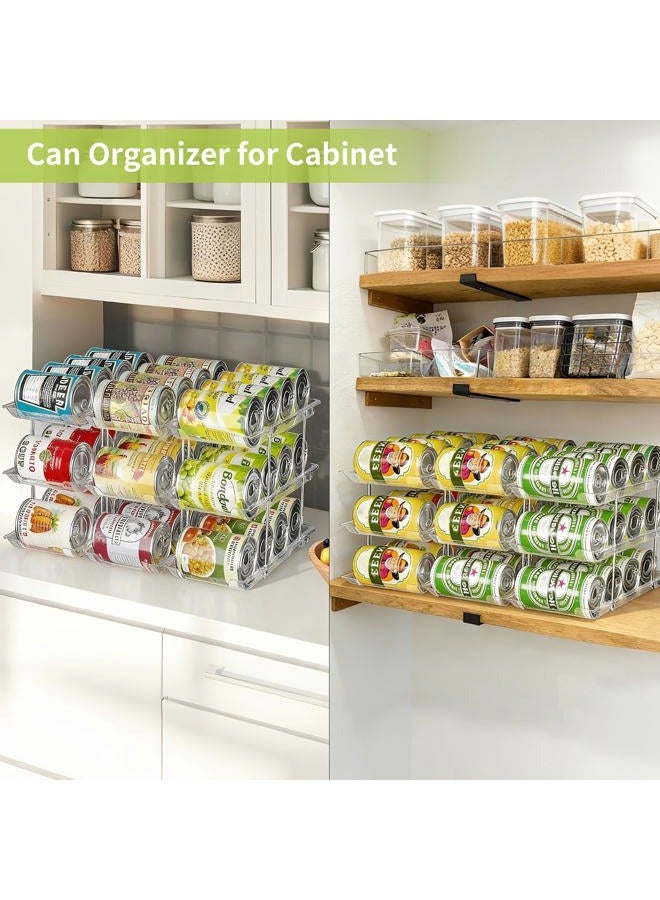 TrendyBin Soda Can Organizer for Refrigerator Can Storage Organizer for Pantry Can Dispenser for Fridge Food Pantry Storage Rack Holds 36 Cans, Fits 5.8-Inch Soda and Can, Set of 9 - Image 4