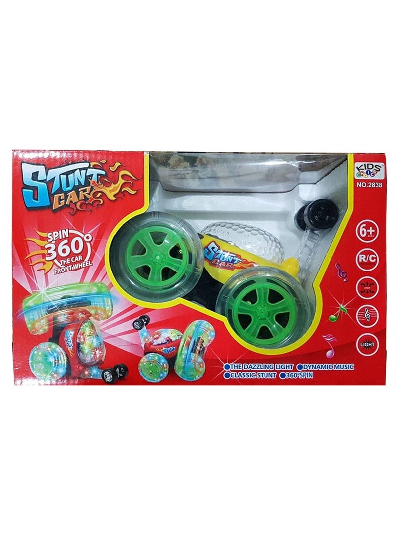Kids Choice Stunt Car Rotating Spin 360° Flips RC Toy With Light & Music  - Image 2