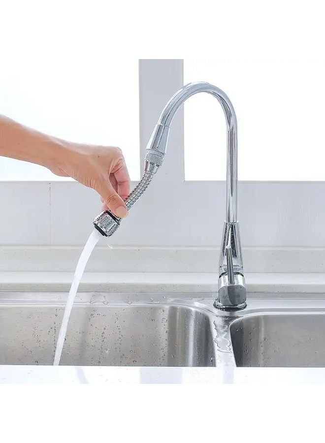 Stainless Steel 360 Rotating Faucet Extender 2 Modes Silvery Quick Connect For Kitchen Sink - Image 4