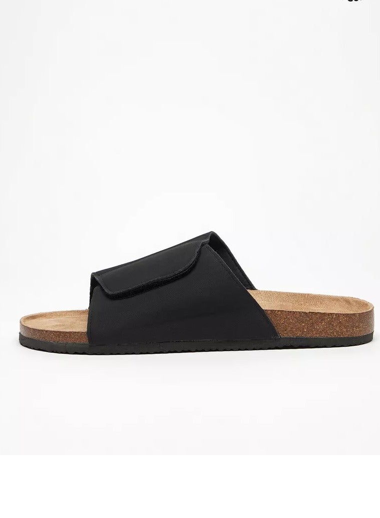 Comfortable men's orthopedic slippers with a wide, adjustable strap, supportive rubber sole for arch support, and lightweight design. Ideal for everyday wear and summer. - Image 3