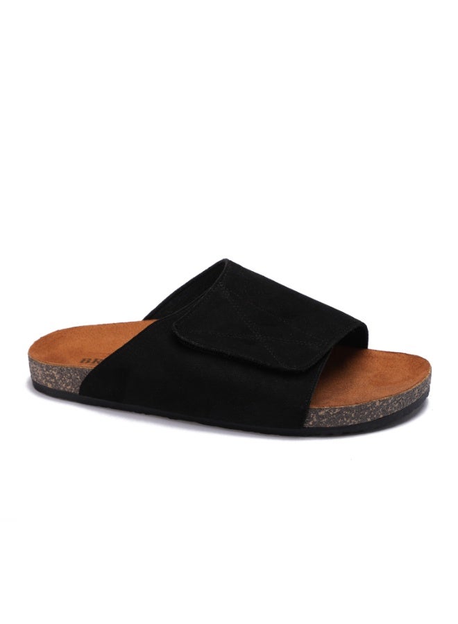 شبشب رجالي طبي مريح بشريط عريض قابل للتعديل نعل بصمه رابر داعم لقوس القدم وخفيف الوزن مثالي للاستخدام اليومي والصيف - Image 3