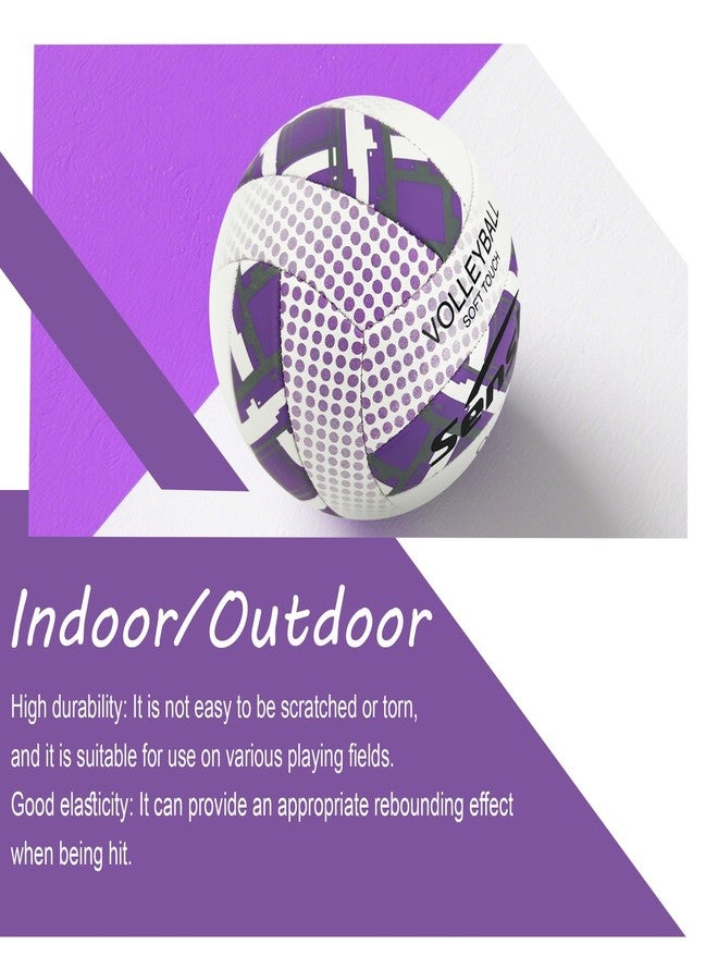 Senston Microfiber Official Size 5 Volleyball-Soft Waterproof Lightweight for Adults Youth Beach Gym Indoor/Outdoor Training - Image 3