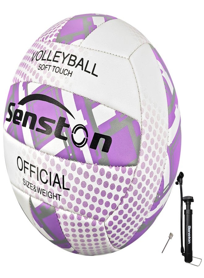 Senston Microfiber Official Size 5 Volleyball-Soft Waterproof Lightweight for Adults Youth Beach Gym Indoor/Outdoor Training - Image 1