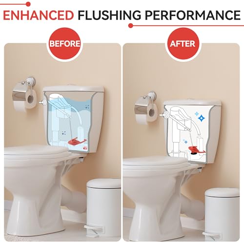 Saillong 2PCs Toilet Flapper Replacement Compatible with Kohler Parts 84995 and 1000490, 2 Inch Rubber Toilet Flapper Replacement with Stainless Chain, Water Conserving - Image 5