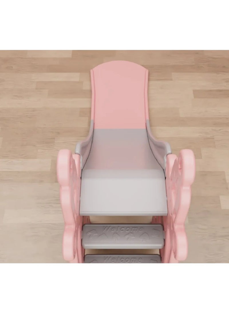 فول جوي زحليقه اطفال صفيرة 2 في 1 شريحة مع طوق كرة السلة، زحليقه للأطفال الصغار الأولاد والبنات المتسلقين، ألعاب داخلية وخارجية - Image 3