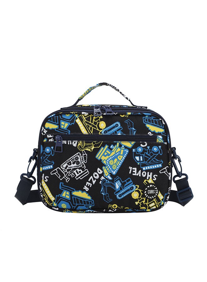 CUBS Cranes Print Waterproof lunch bag with removable shoulder strap carrying your favorite meals to school, work or while traveling - Image 1