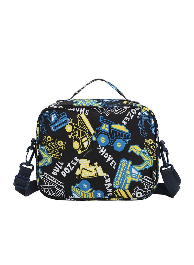 CUBS Cranes Print Waterproof lunch bag with removable shoulder strap carrying your favorite meals to school, work or while traveling - Image 2